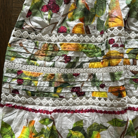 Farm Rio FRUIT ORCHARD OFF-WHITE MINI DRESS, Medium, $255 - Picture 15 of 15